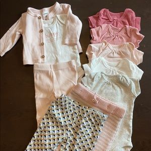 Carters Baby Girl Bundle sizes NB and 3m